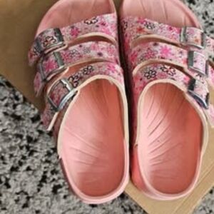 Floral Pink Kids Sandals